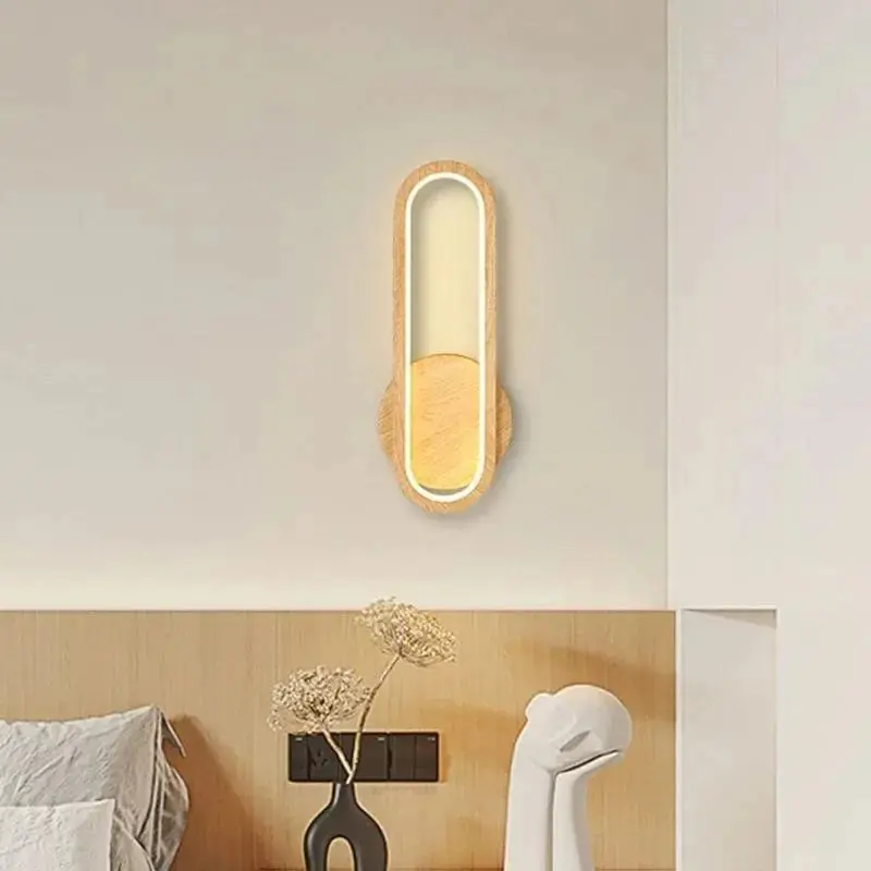Applique murale géométrique bois scandinave