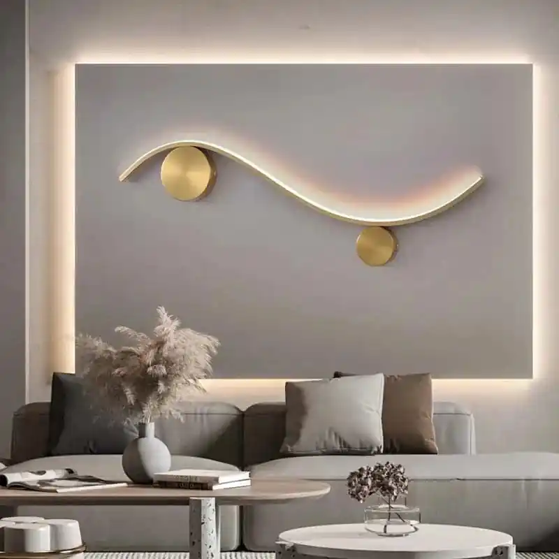 Applique Murale Cuivre Or Moderne