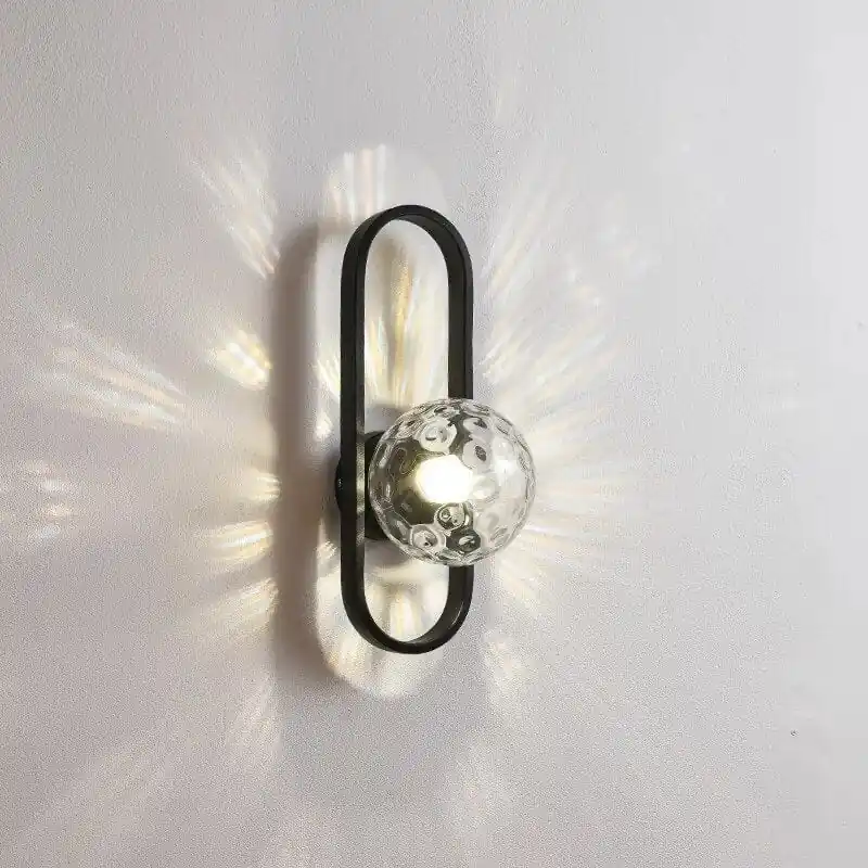Applique murale en verre pour allée, design épuré