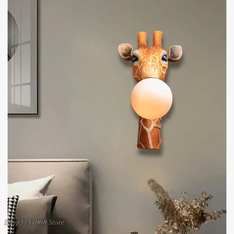 Applique Murale LED Girafe - Éclairage Moderne pour Enfant