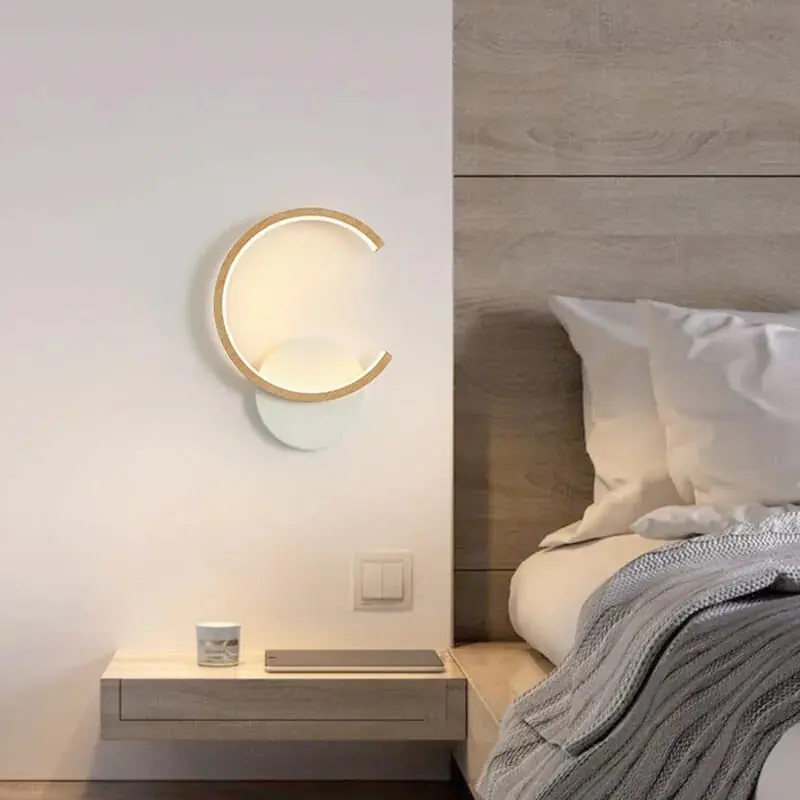 Applique murale LED boisé modernisé