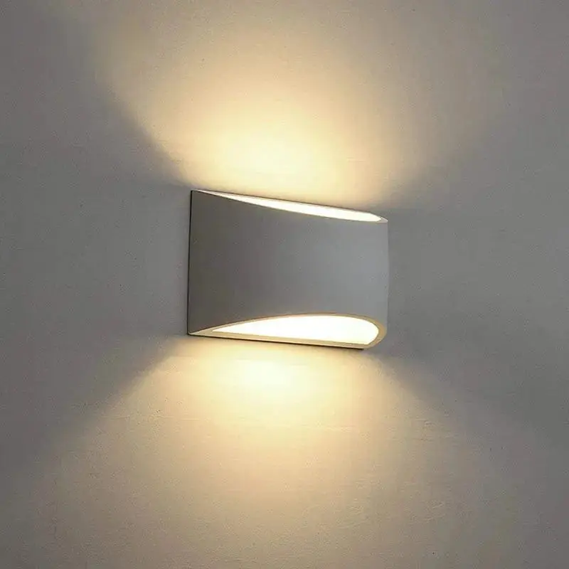 Applique Murale LED Aluminium Brossé pour Salon et Chambre