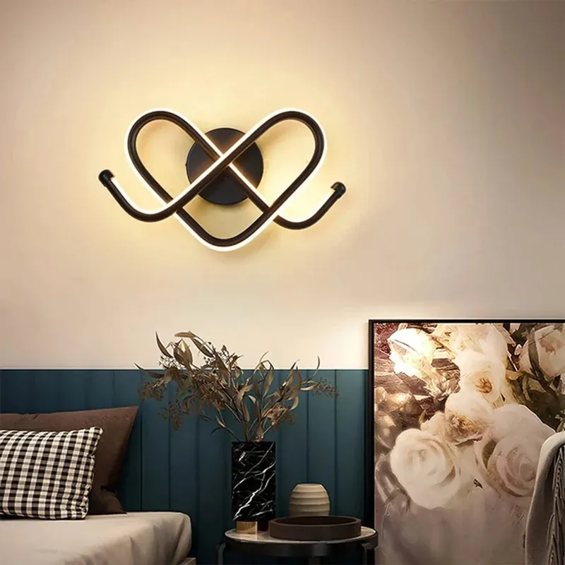 Applique Murale LED Lumière Blanche Chaude et Froide - Acrylique Intérieur