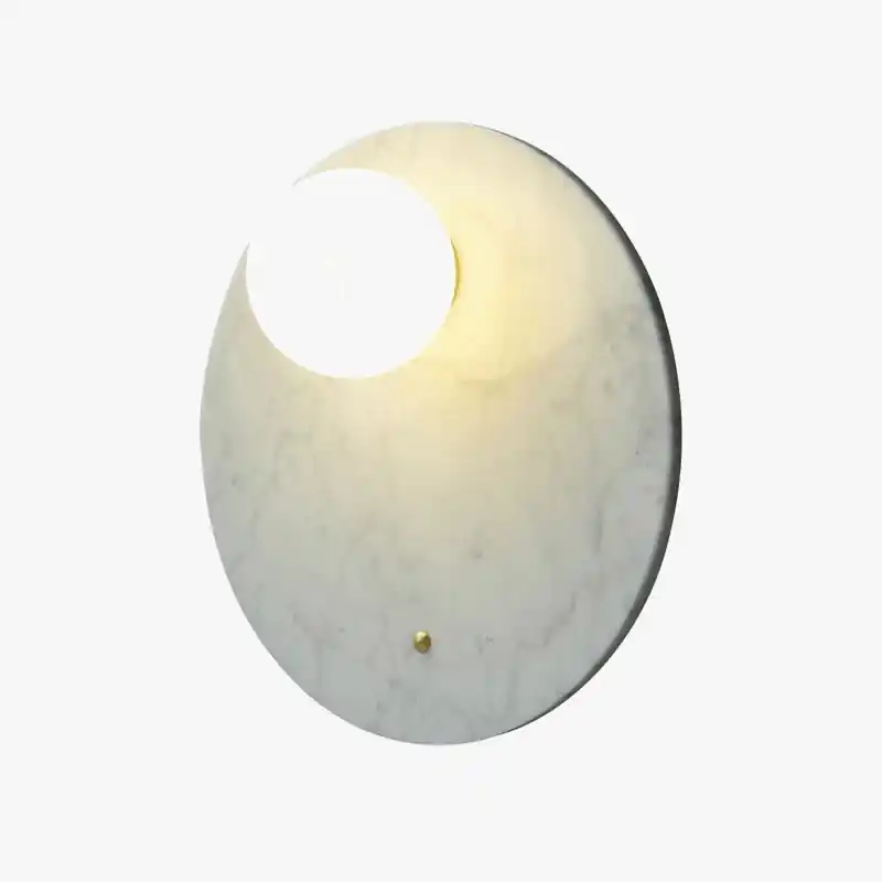 Applique LED Marbre Vert - Éclairage Intérieur Nordique