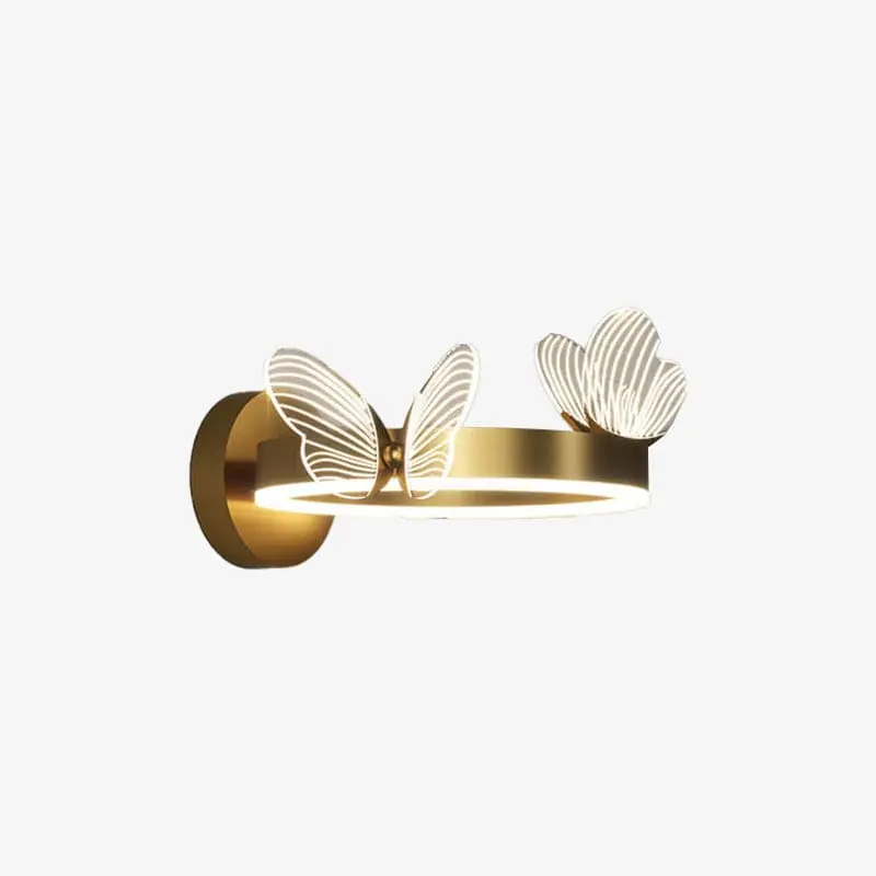 Applique murale design LED Papillon