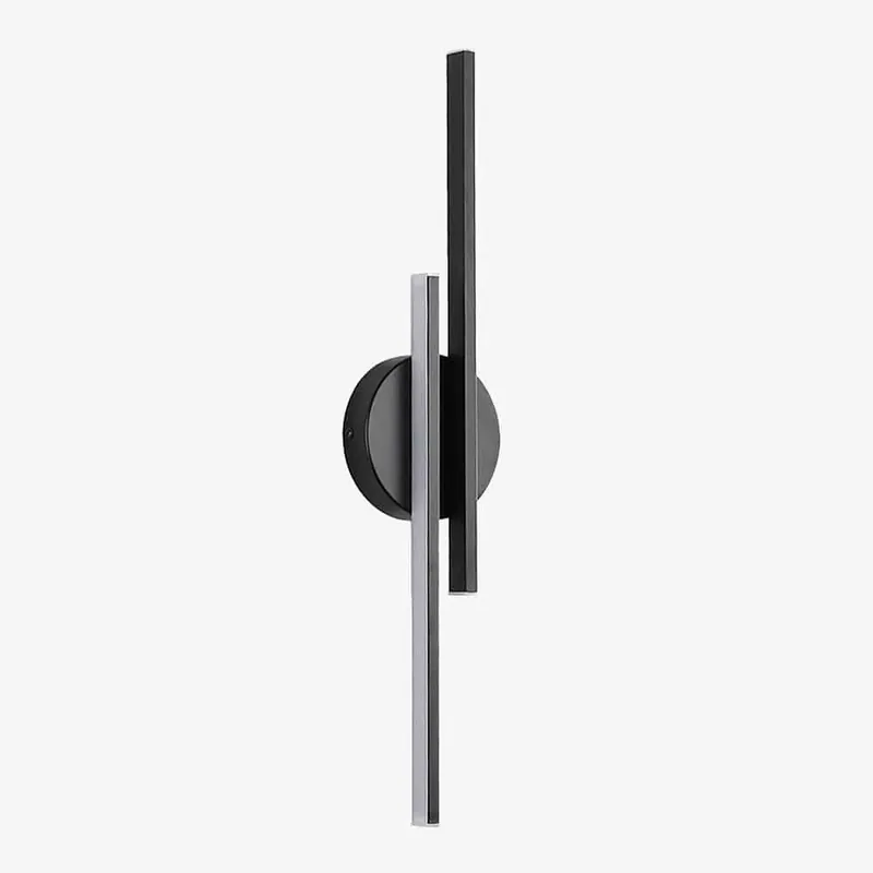 Applique murale LED Lio - Style contemporain à deux barres métalliques