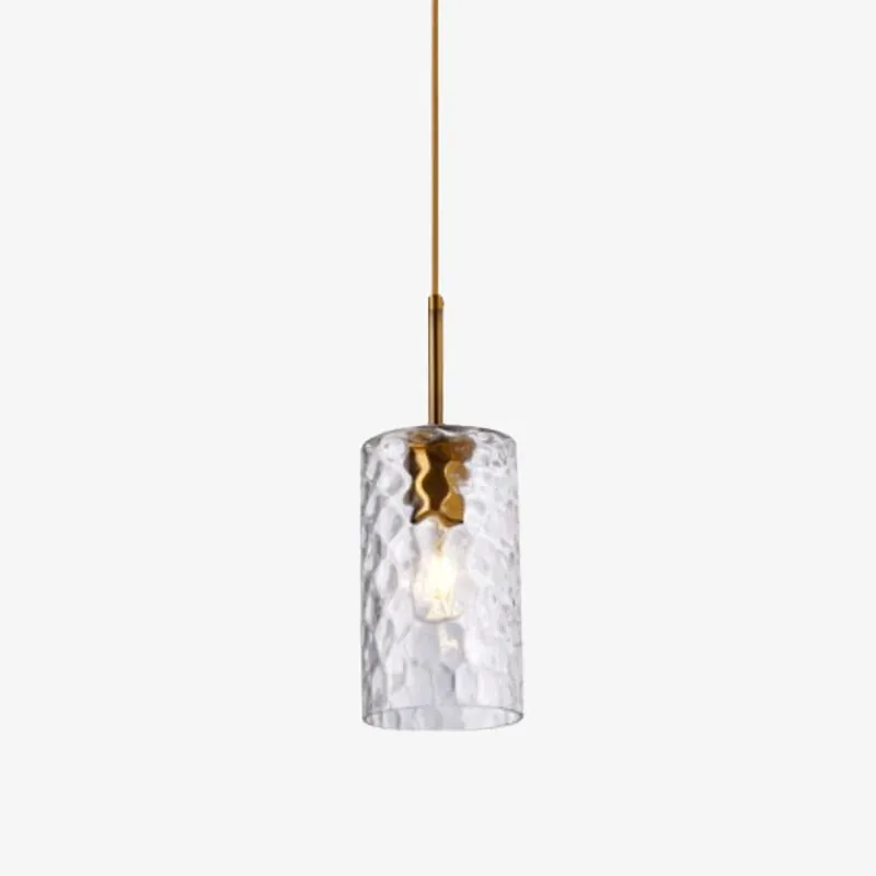 Suspension Raven en verre cylindrique