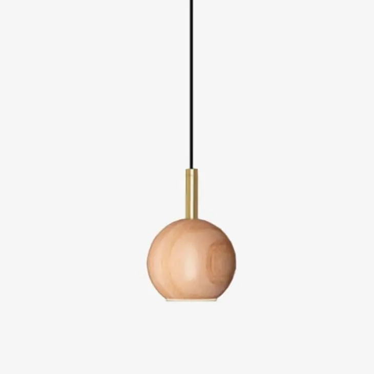 Suspension en bois arrondi Ornez