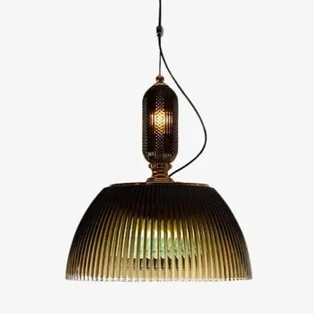 Suspension Lorm - Style rétro avec abat-jour en verre