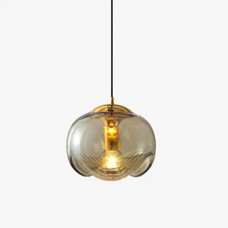 Suspension Janice : Design unique avec abat-jour en verre
