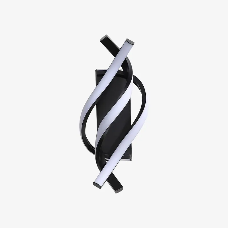 Applique murale LED en spirale d'aluminium - Style Psalm