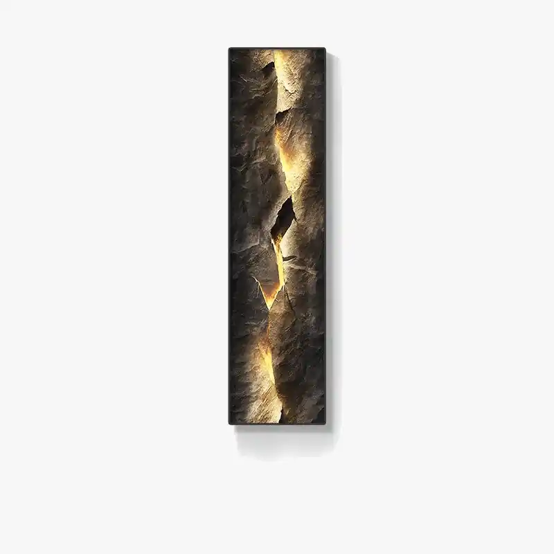Applique murale LED en cristal et porcelaine \\"Montagne Étincelante\\"