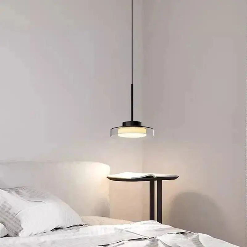Suspension LED Post-Moderne en Fer Acrylique Style Français \\"Lumière Française Moderne\\"