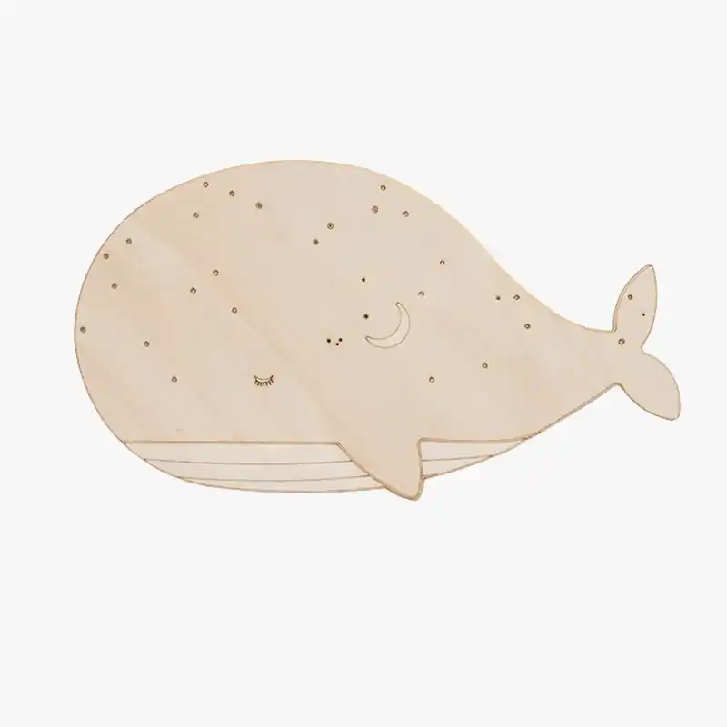 Applique murale LED \\"WhaleWood\\" pour enfants
