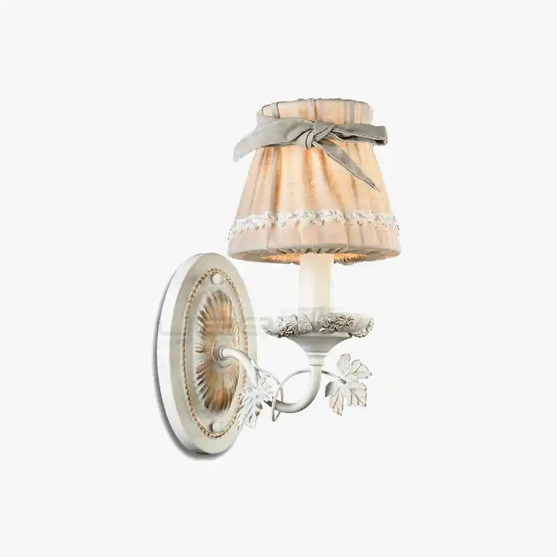 Applique murale LED \\"Pastorale Américaine\\" avec Nœud Décoration Nordique