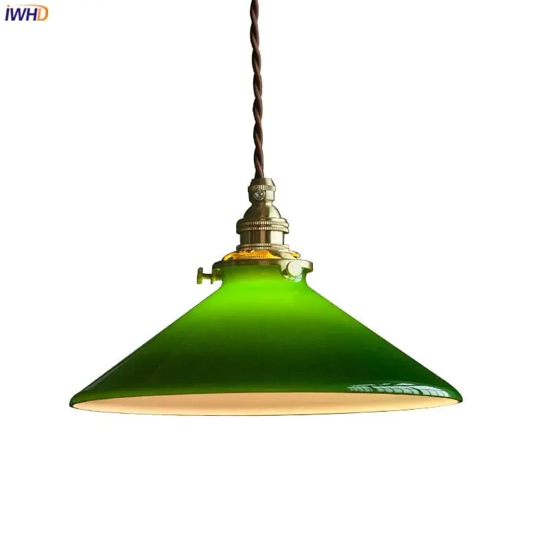 Suspension vintage Edison en verre avec finition cuivrée