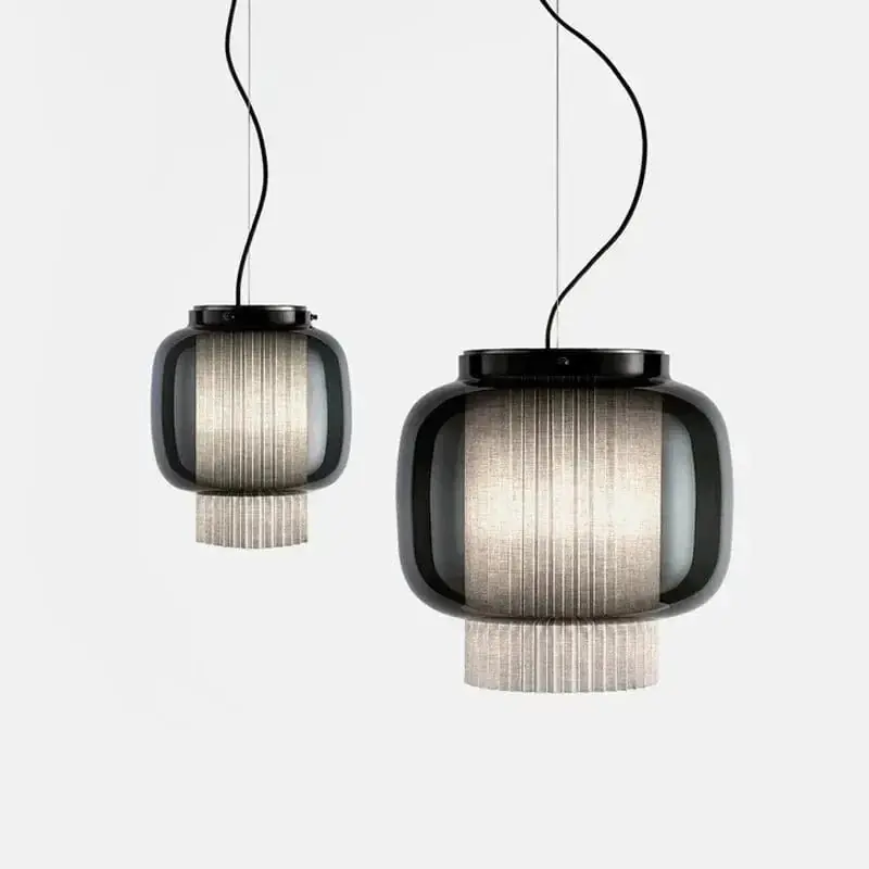 Suspension LED Parshilna - Style Rétro en Verre Design Minimaliste