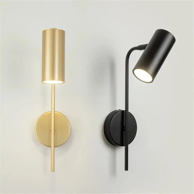 Applique murale design rotative à LED avec long interrupteur ajustable