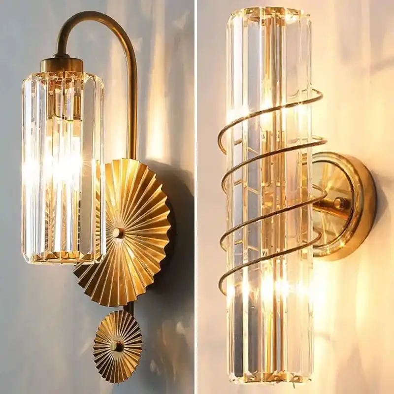 Applique murale LED de luxe en cristal - Style post-moderne