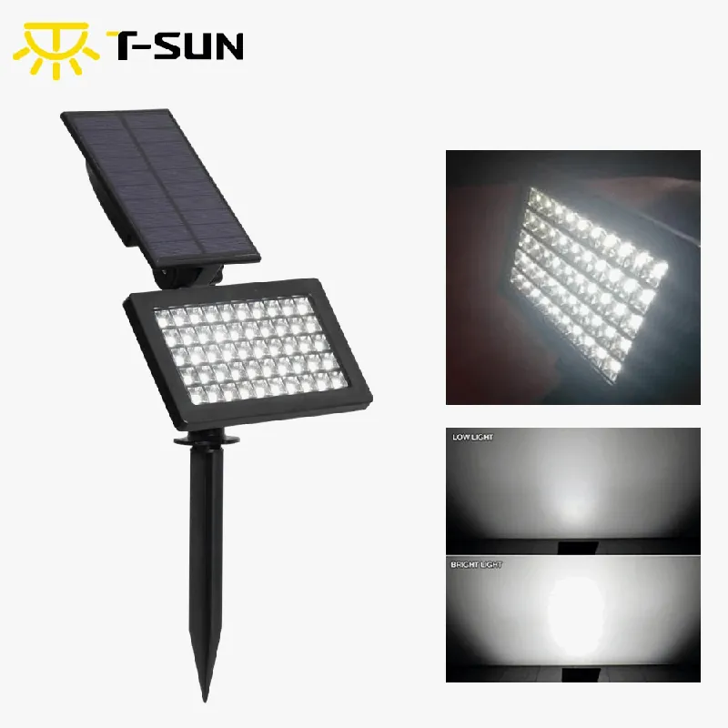 T-Sunrise Lampe Solaire Extérieure 50 LED - Éclairage Mural Décoratif
