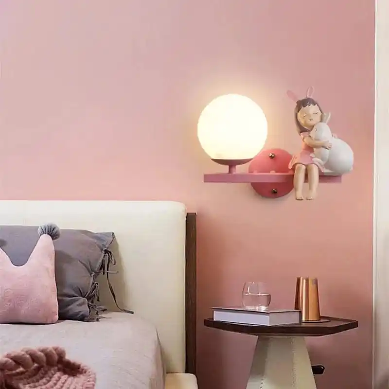 Applique murale créative pour enfants filles - Thème dessin animé.
