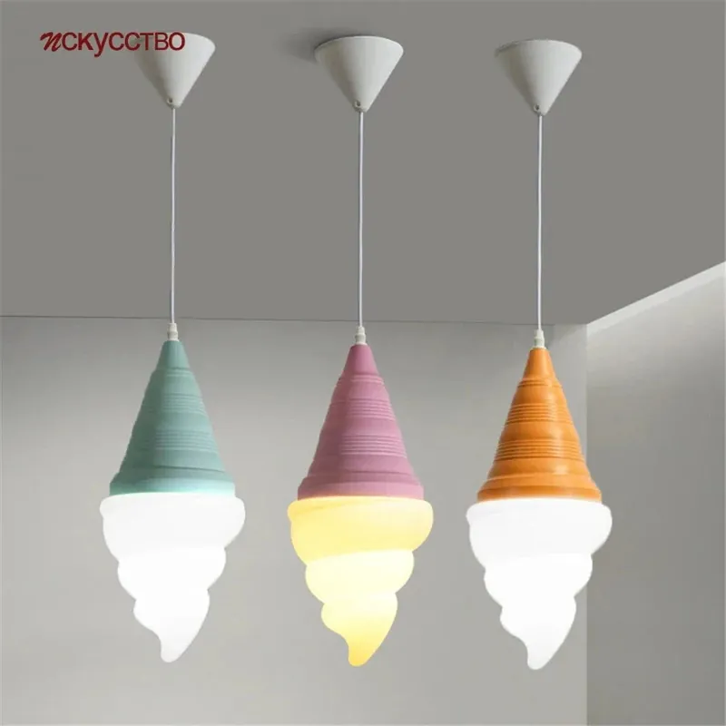 Suspension Enfants LED Créatif - Cônes Crème Glacée
