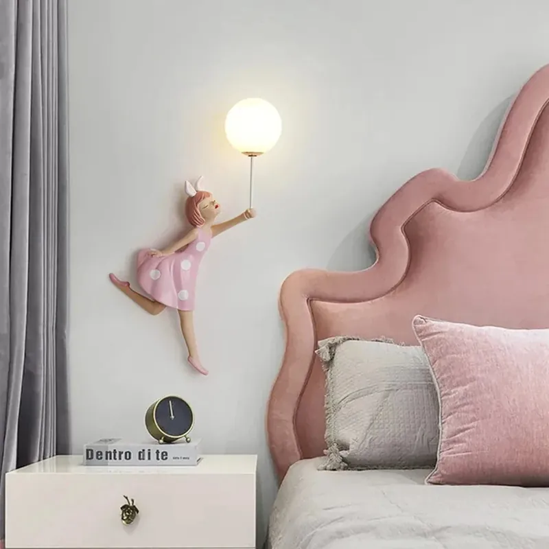 Applique murale 3D dessin animé pour fille - Décoration de chevet