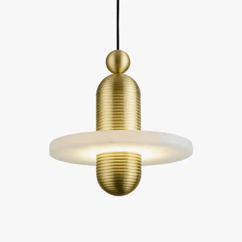 Suspension LED Design Marbre et Aluminium ajustable