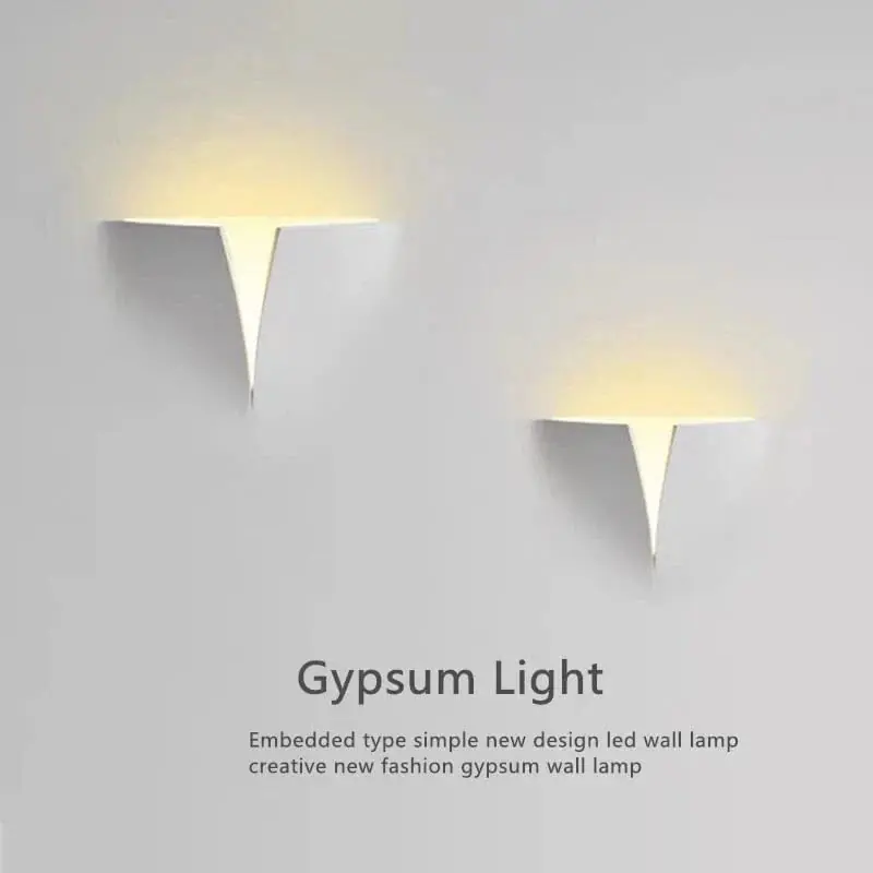 Applique murale LED Creative en Gypse pour Hôtel et Allée - Luxe et Élégance