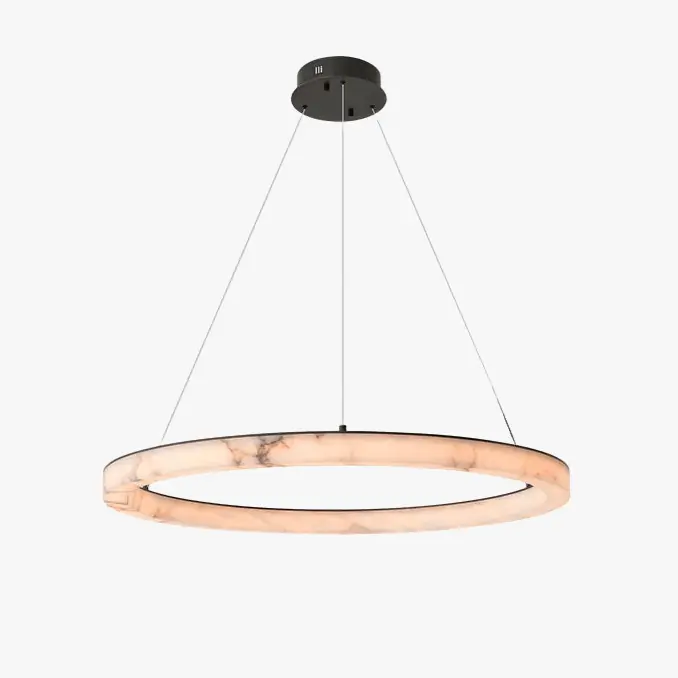Suspension LED en marbre de luxe