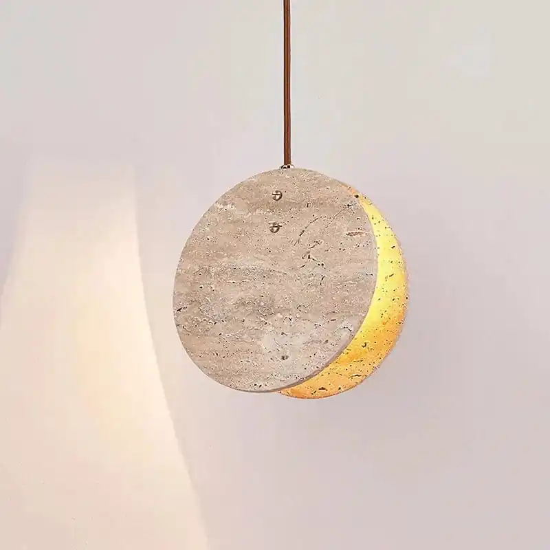Suspension Lumineuse Nordique Scandi Wabi Sabi Jaune Piedra LED