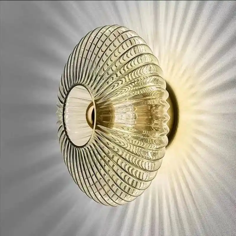 Applique murale LED Design en verre ondulé pour un éclairage élégant de votre intérieur