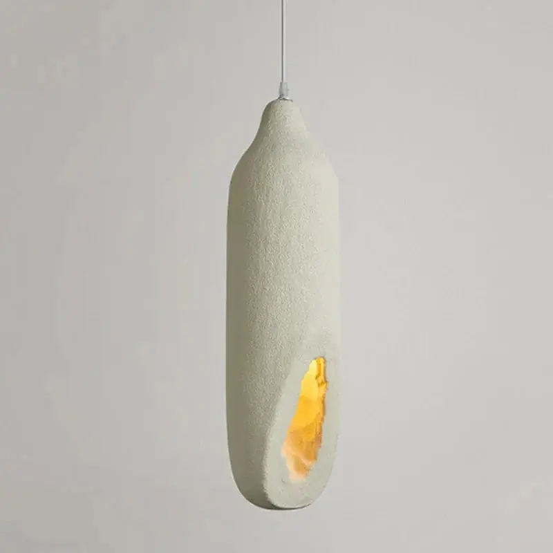 Suspension Wabi Sabi blanche nordique 63 cm pour chambre ou salle à manger