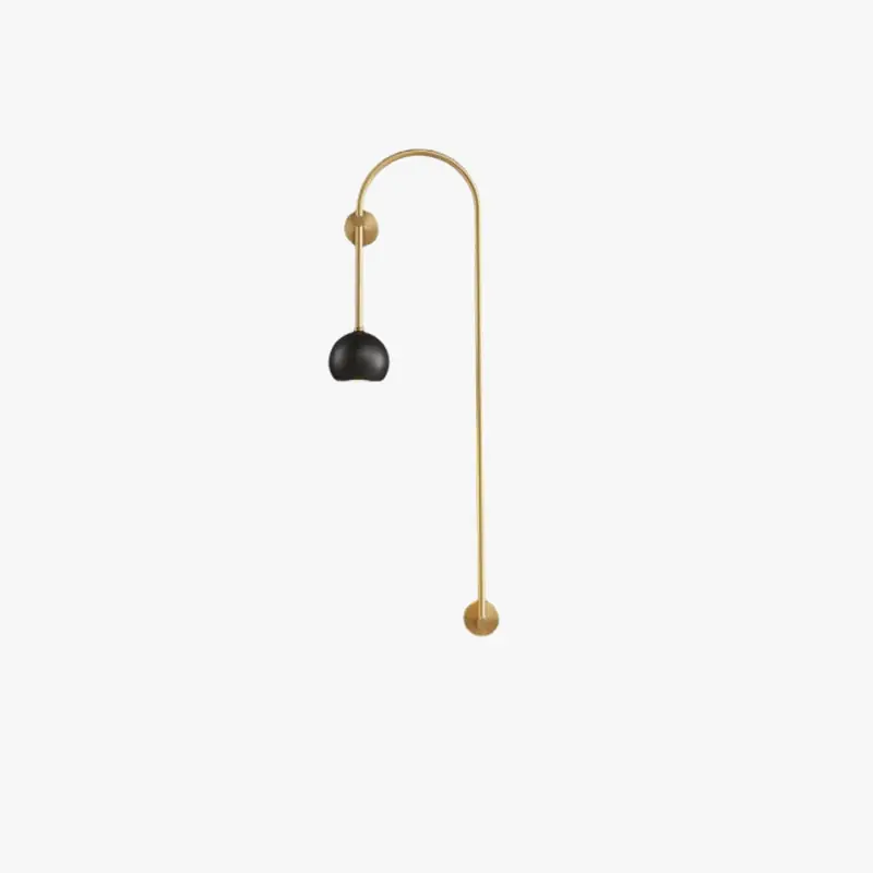 Applique murale Art Déco en cuivre pour salon, chambre ou restaurant - Style minimaliste, ampoule GU10 en laiton - Livraison Directe
