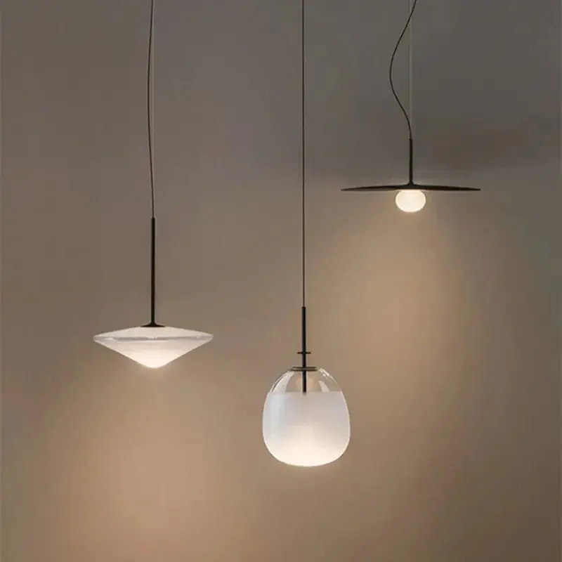 Suspension Tempo Design Postmoderne en Verre pour Salle à Manger Chambre Nordique - Collection Bar Maison & Cuisine