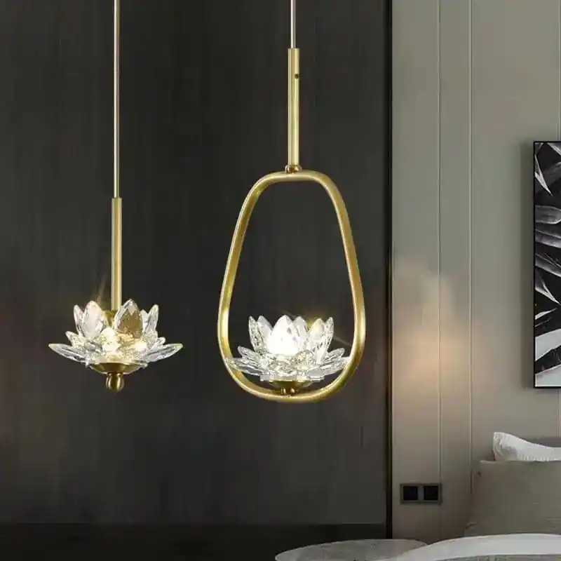 Suspension LED en cristal Zen Glam