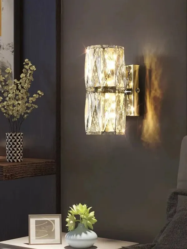 Applique murale en cristal de luxe et légèreté