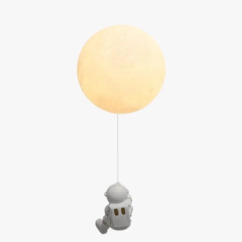 Applique murale Astronaute Lune Cuivre - Chambre Enfant Moderne