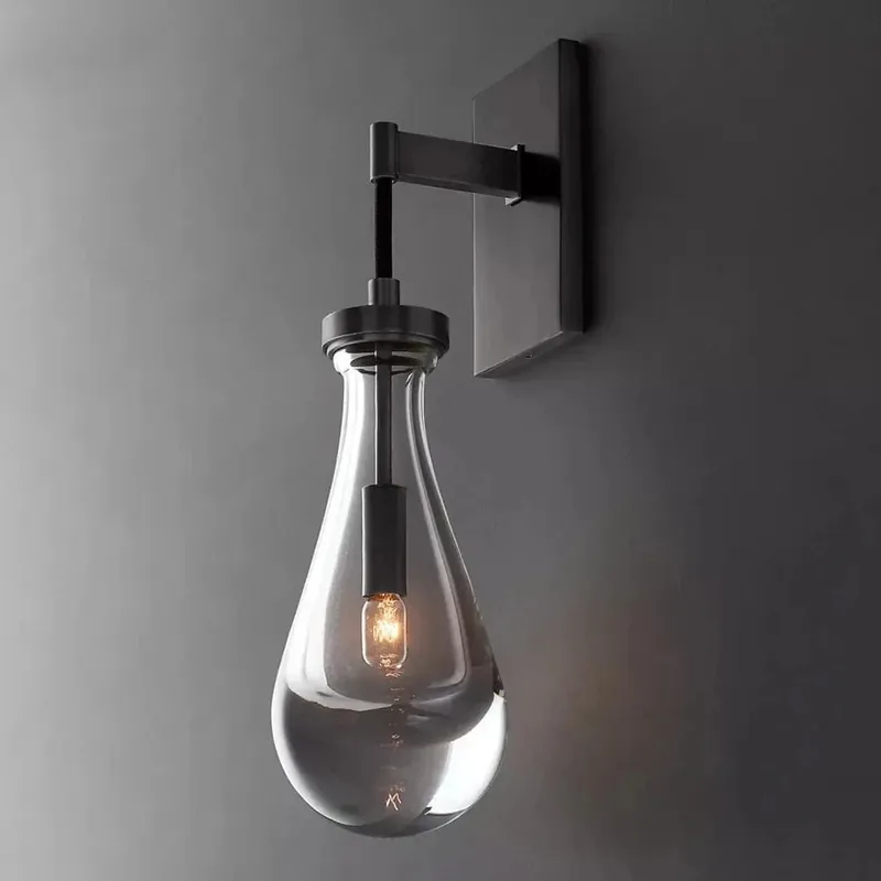 Applique LED Deluxe Rétro Luxe Goutte d'Eau