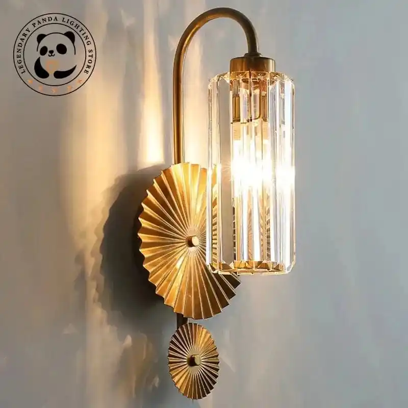 Applique murale LED de luxe en cristal postmoderne