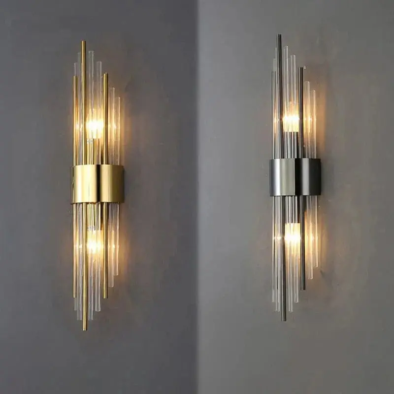 Applique murale de luxe LED moderne en or - Éclat Doré