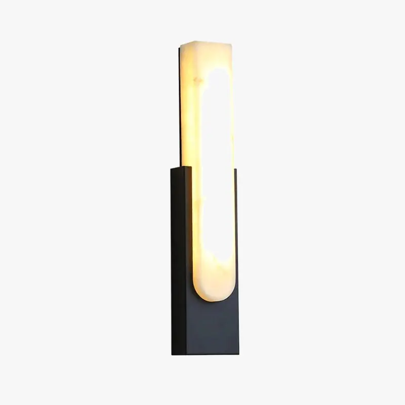 Applique LED en marbre doré : Luxe nordique pour maison, salon, chambre et hôtel