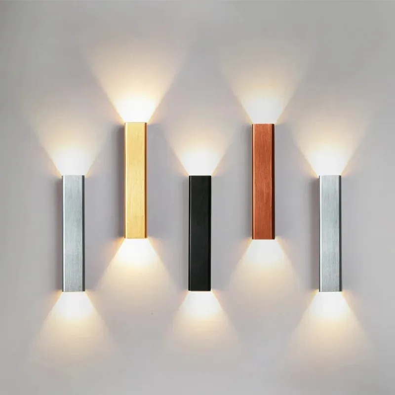 Applique murale LED en aluminium 12W\\/18W - Design moderne pour chambre, salon, allée et couloir
