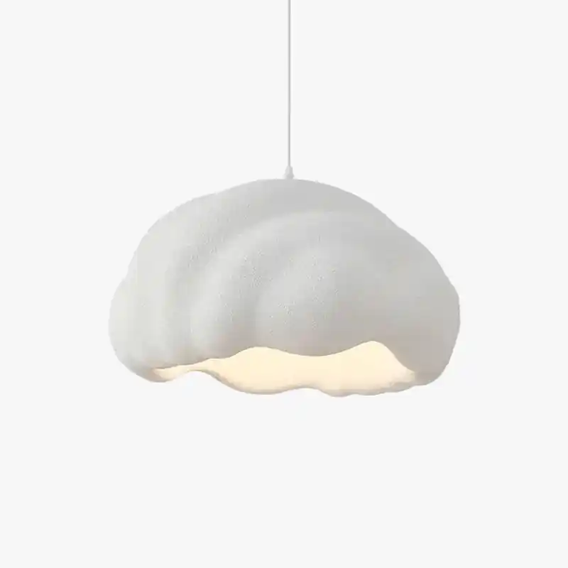 Suspension Nordique Minimaliste Créatif Nuage Wabi Sabi Crème Style LED Lustre Restaurant Bar Décor à la Maison Lampe Salle à Manger Lumières