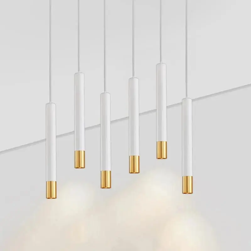 Suspension LED Nordique Dimmable - Tuyau Longue Tube pour Décoration - Cuisine et Salon
