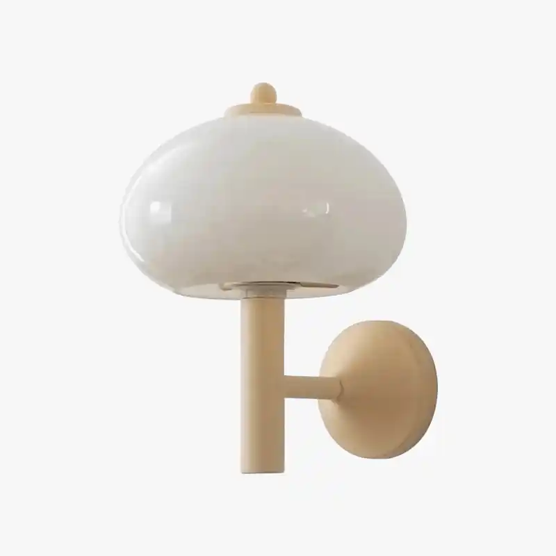 Applique murale Bauhaus moderne en verre pour chambre Loft: Blanc