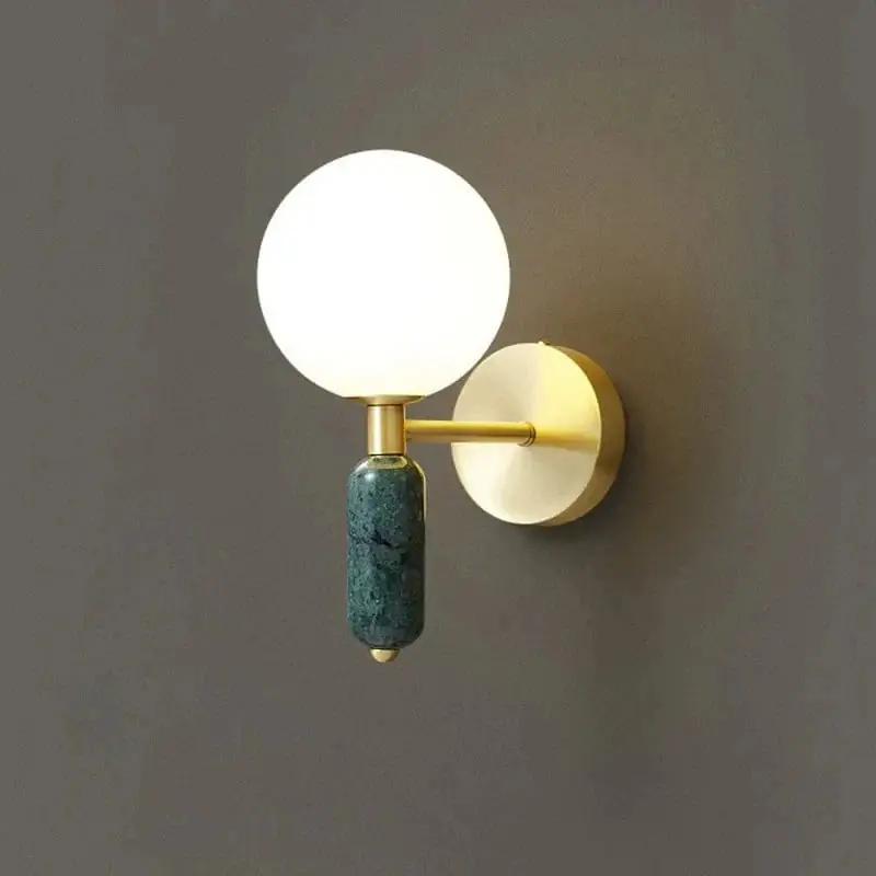 Applique murale LED en verre au design nordique contemporain