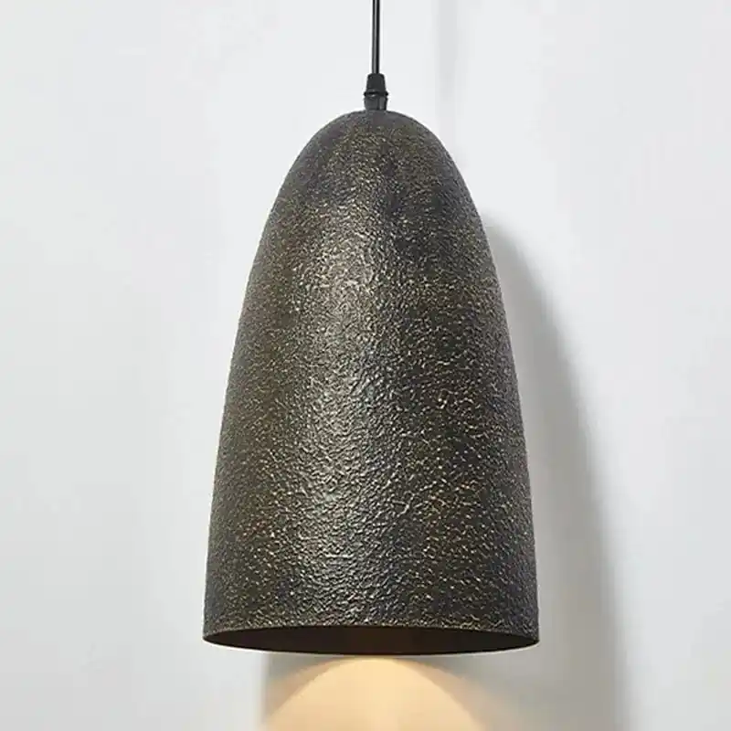 Suspension LED Rétro en Métal Noir - Style Moderne de Salle à Manger