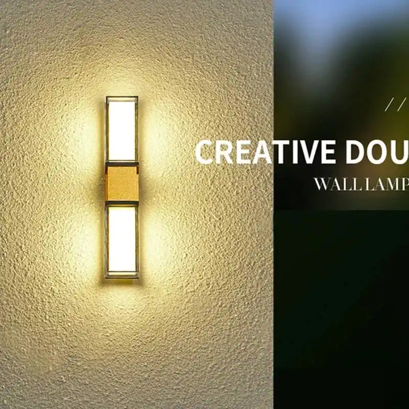 Applique murale 12W extérieur étanche IP65 - Pour Porte d'Entrée, Jardin, Porche - Villa, Hôtel, Restaurant