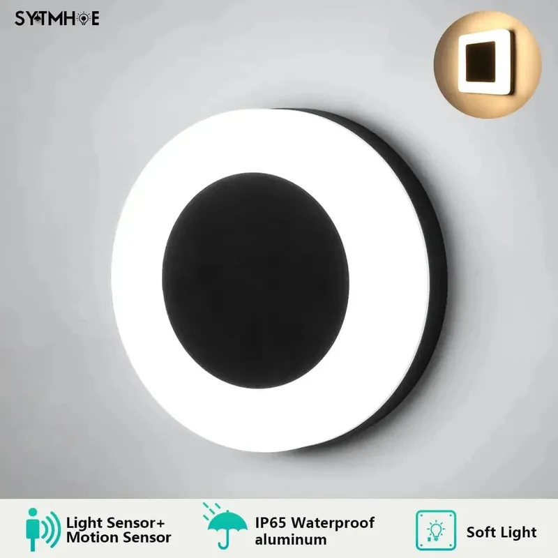 Applique Murale Extérieure en Aluminium IP65 avec Capteur de Mouvement